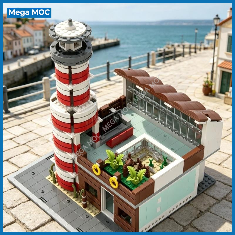 Aquarium And Marine Museum - Mattoncini MOC per Acquario Urbano Fai-da-Te,