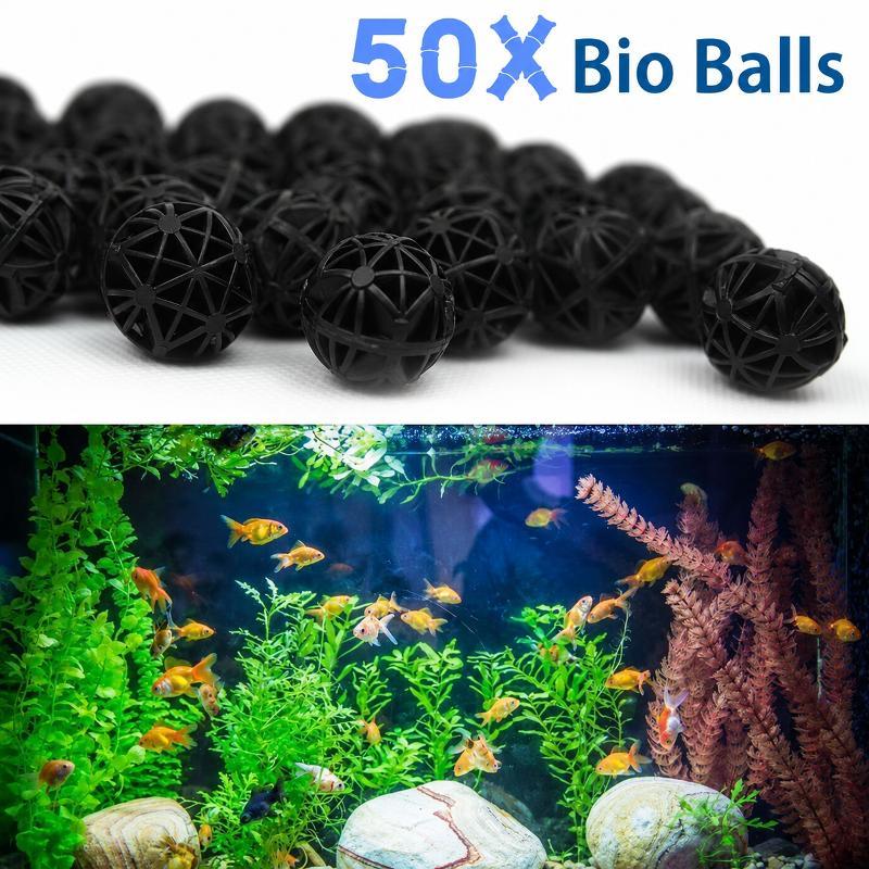 Aquarium Marine Plants - 50 Pezzi Sfere Filtranti Bio per