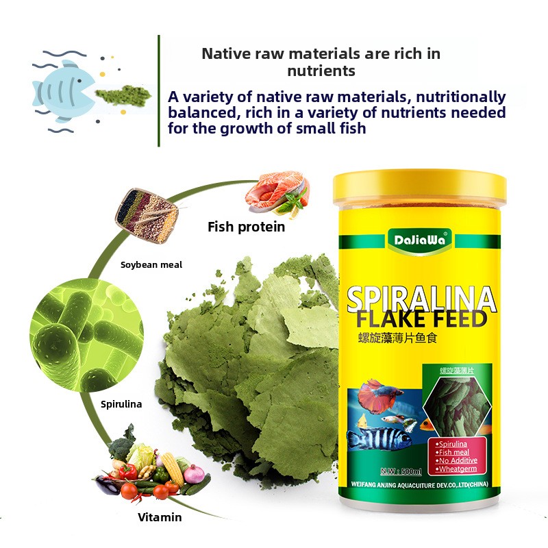 DaJiaWa Spirulina Flake Fish F - Tetra Food Goldfish Flakes recensione e prezzo